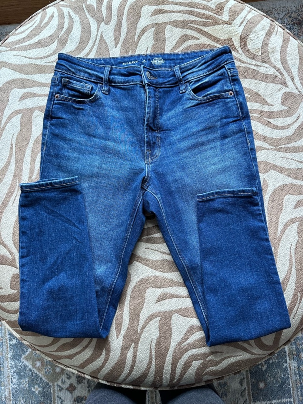 Old Navy Women’s High Rise Slim Super Skinny Dark Blue Jeans 6Petite